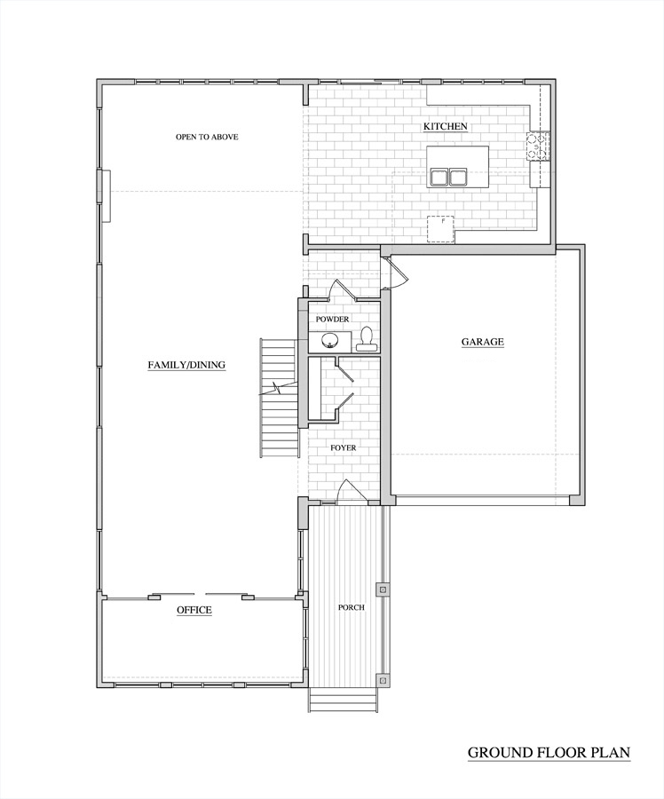 Washington Residence Ground Floor Plan by KW Design