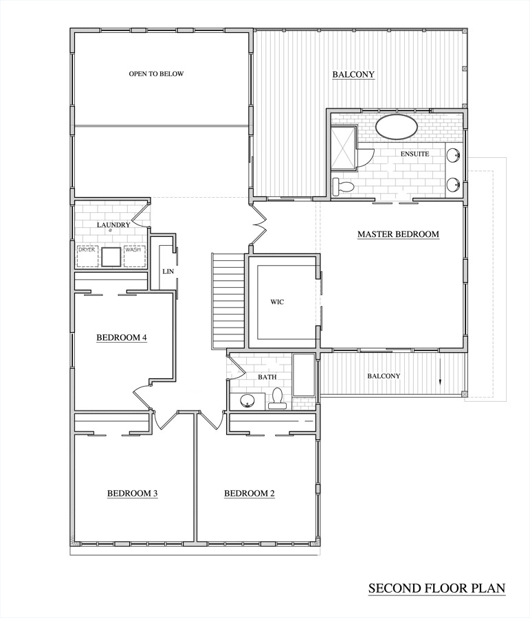 Washington Residence Second Floor Plan by KW Design