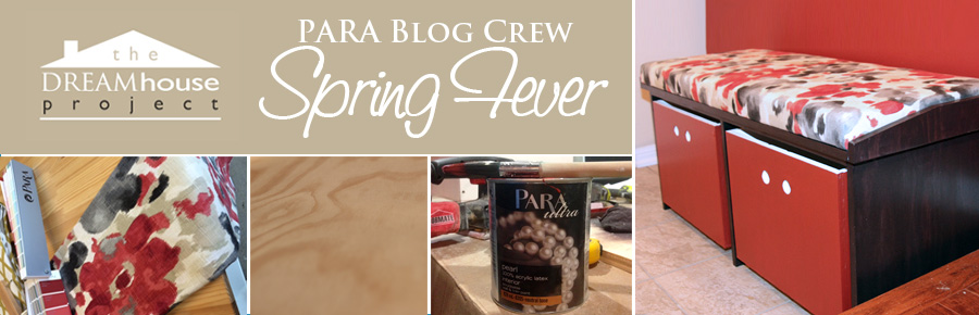 DIY Storage Bench - PARA Blog Crew Spring Fever