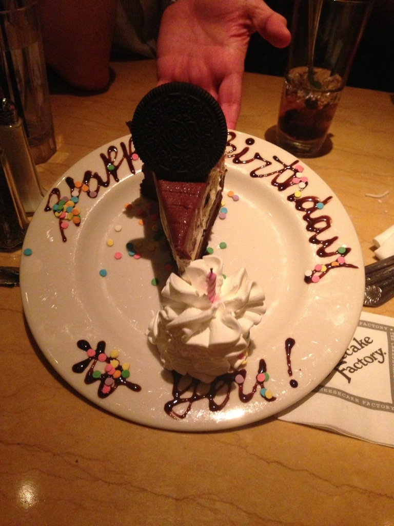 Photo: Fake birthdays - always nice when co-workers embarrass you by pretending its your birthday just so the servers will sing to you!
