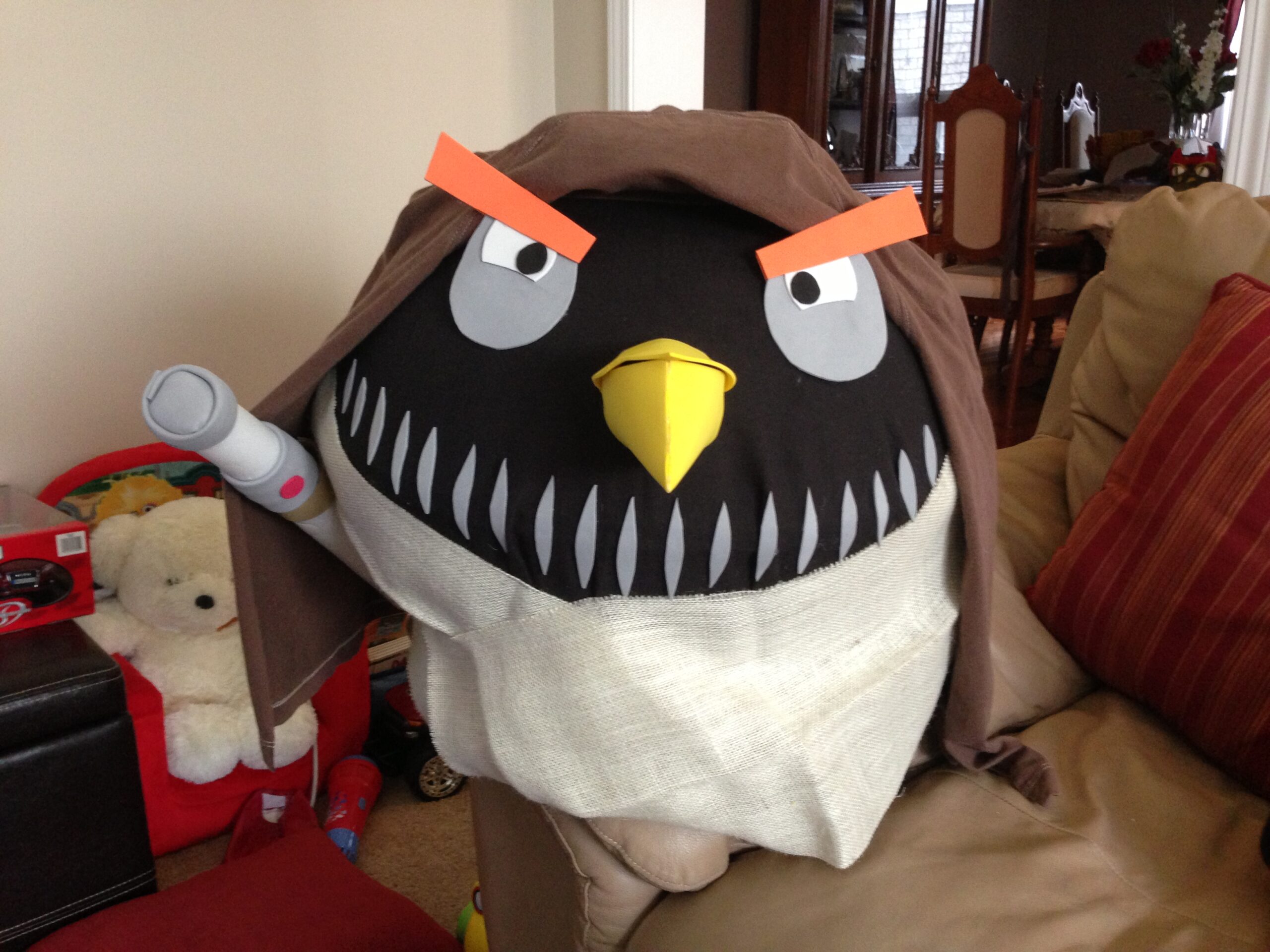 A Halloween Reveal: DIY Angry Birds Costume