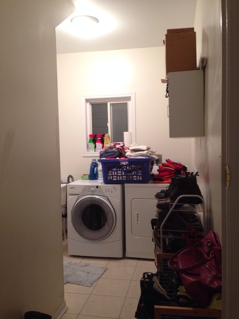 The laundry room: before