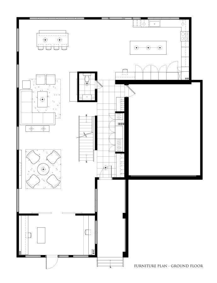 Ground Floor Interior Furniture Plan