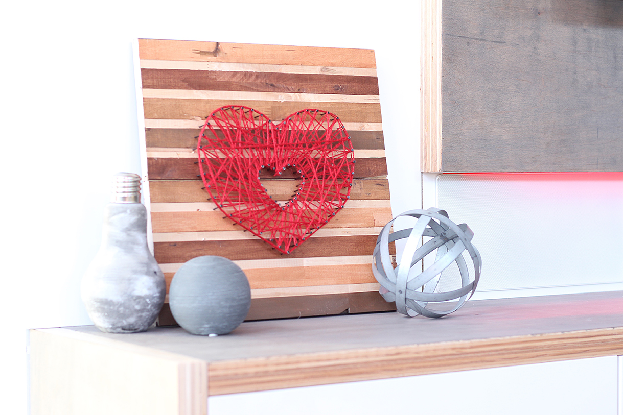 DIY Valentine String Art by The Dreamhouse Project