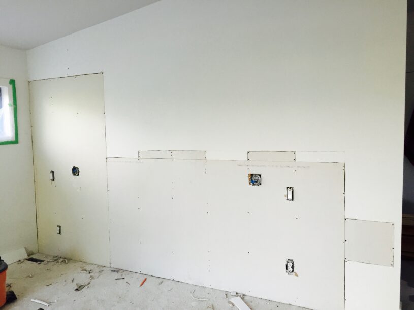 Unfinished bdroom wall - Dream Bedroom Before: | The Dreamhouse Project