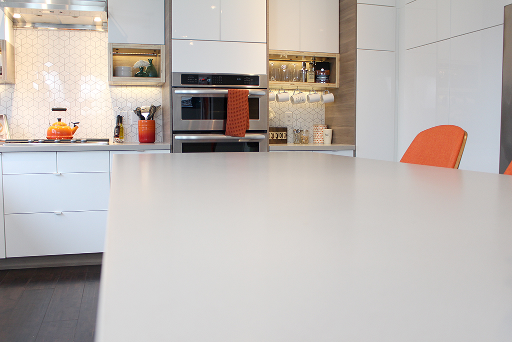 The Dreamhouse Project - Dream Kitchen Reveal with HanStone Quartz countertops in Artisan Grey